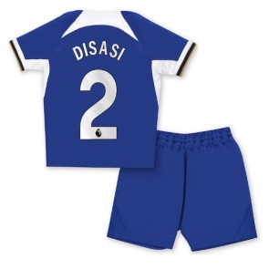 Maillot de foot Chelsea Axel Disasi #2 Domicile enfant 2023-24 Manches Courte (+ pantalon court)